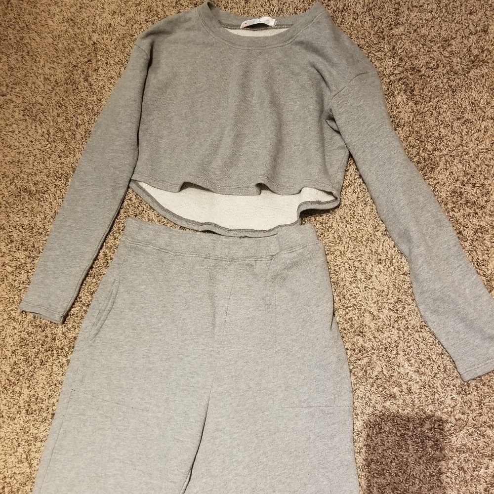 Free people beach sweatshirt sweatpants set small